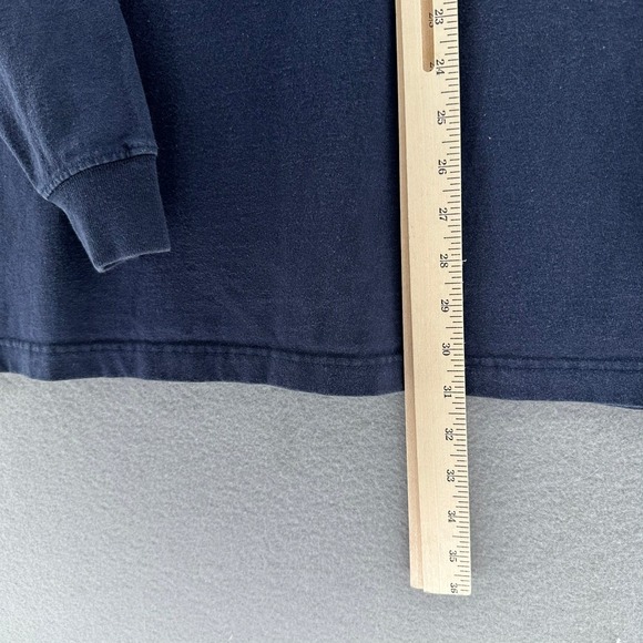 Carhartt Long Sleeve Pocket Shirt Navy Blue Mens XL Workwear Oversized Baggy - Picture 7 of 9